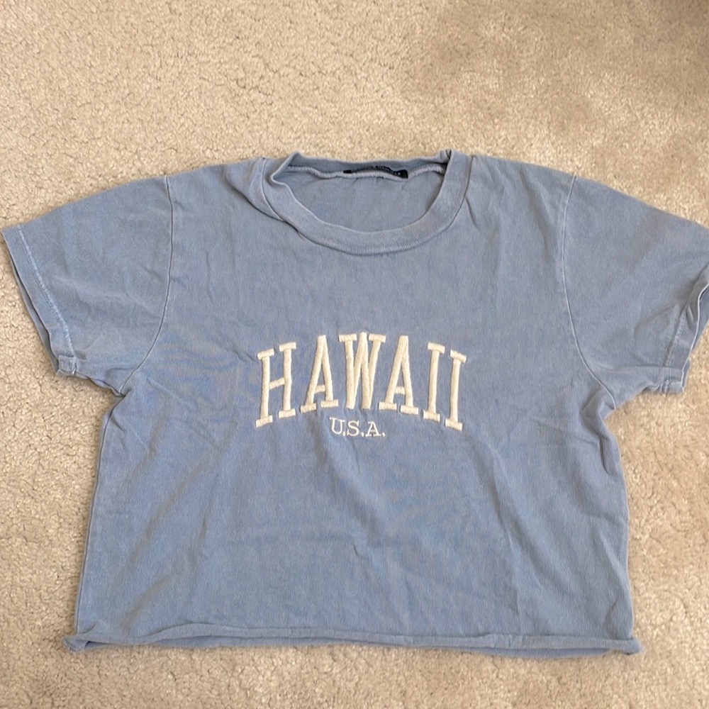Brandy Melville Hawaii Cropped T-shirt